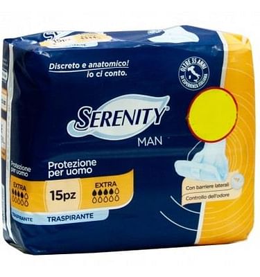 Pannolino Serenity Light Man Extra Con Adesivo O Altro Fissaggio 15 Pezzi