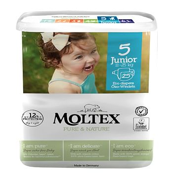 Pannolini Moltex Pure & Nature Junior 11 25 Kg Taglia 5 25 Pezzi