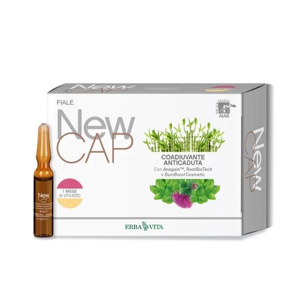 Newcap 12 Fiale Anti Caduta 10ml Erbavita