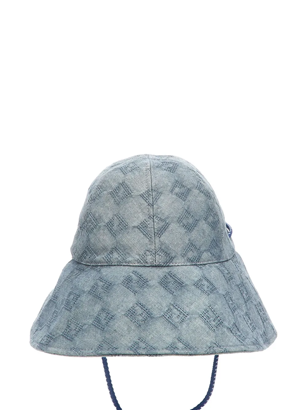 FENDI monogram-pattern hat - Blu