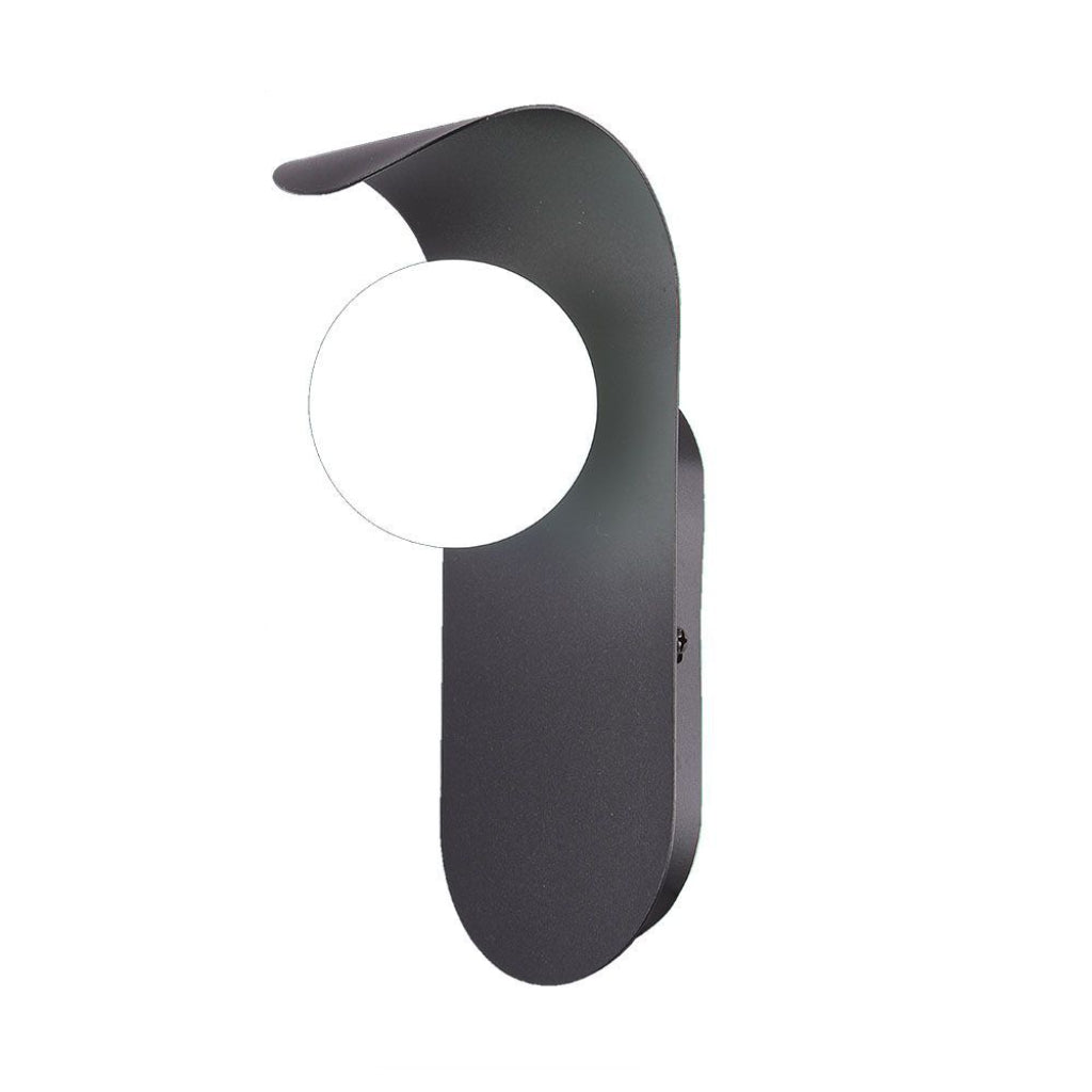 V-tac applique da parete con attacco per faretti g9 in metallo e vetro, colore nero ip20