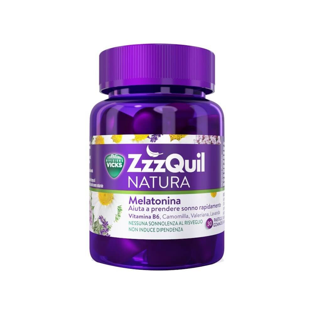 Vicks ZzzQuil Natura Melatonina 30 Compresse Gommose - -