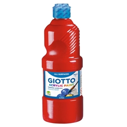 Tempera acrilica Giotto 500 ml rosso