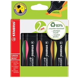 Evidenziatori Stabilo Green Boss-2-5 mm-assortiti-conf. 4