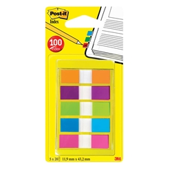 Segnapagina Post-it® Index Mini-assortiti classici-20 ff-conf. 5