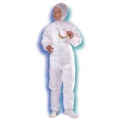 Tuta con cappuccio Icoguanti bianco XXL  conf. da 100 - TUT/XXL
