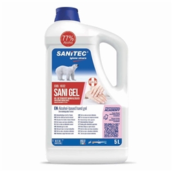 Gel igienizzante mani a base alcolica Sanitec Alcol 70%-trasp-4 5kg