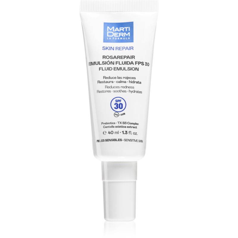 Martiderm Skin Repair Rosarepair Fluid Emulsion Spf 30 Lozione Idratante Contro Gli Arrossamenti Della Pelle Spf 30 40 Ml