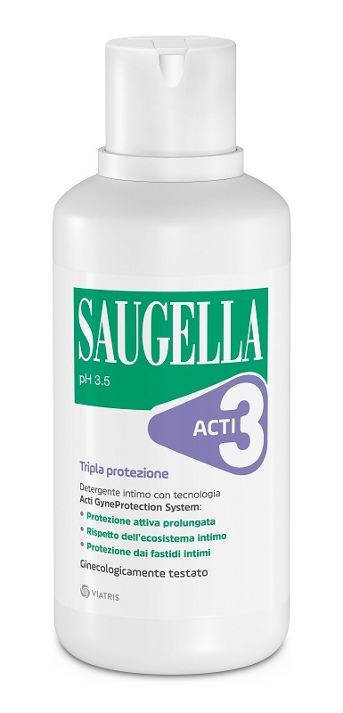 Saugella Acti3 Detergente Intimo 500ml