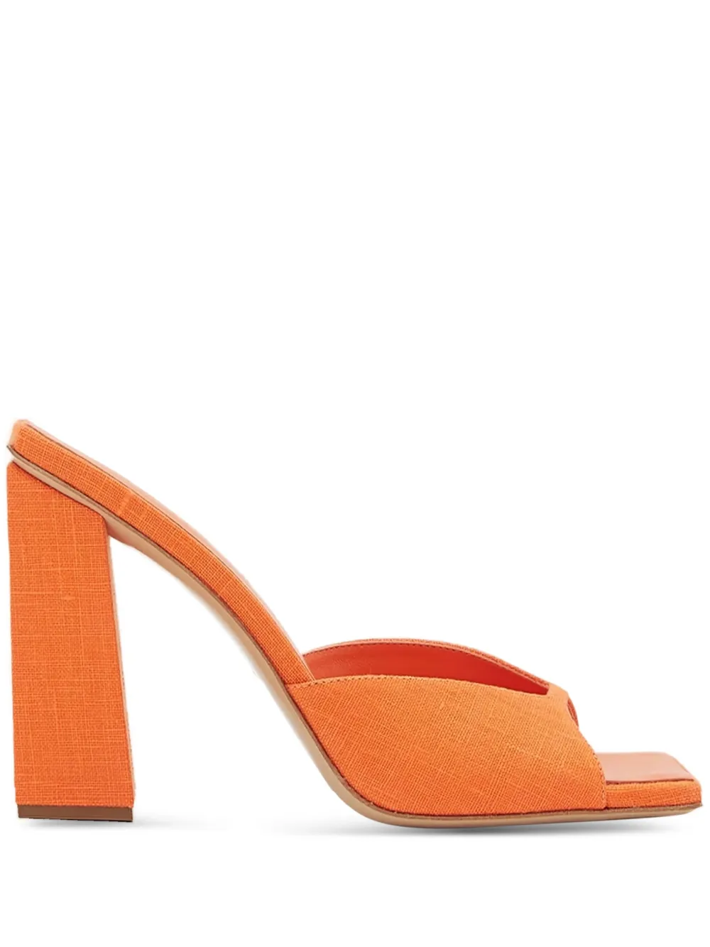 GIABORGHINI 115mm Rosie 14 block-heel mules - Arancione