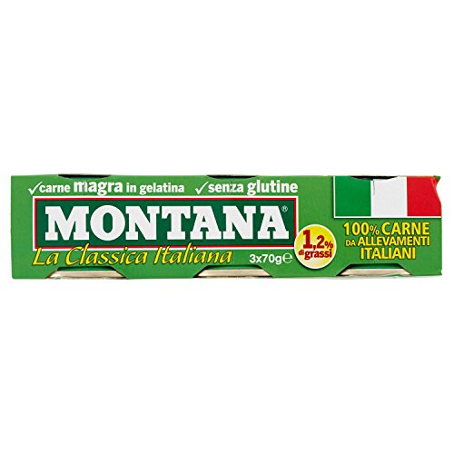 Montana Carne Magra In Gelatina, 3 X 70G