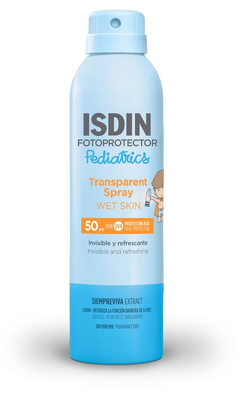 Transparent Spray Wet Skin Pediatrics Spf50 250 Ml