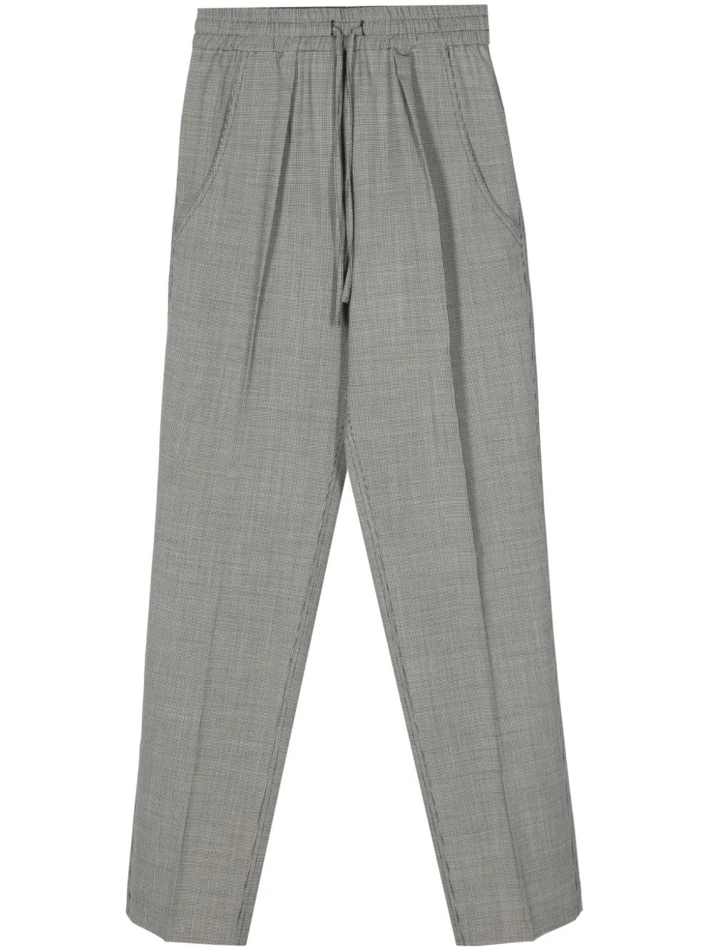 ISABEL MARANT Pantaloni Liska affusolati in pied-de-poule - Nero