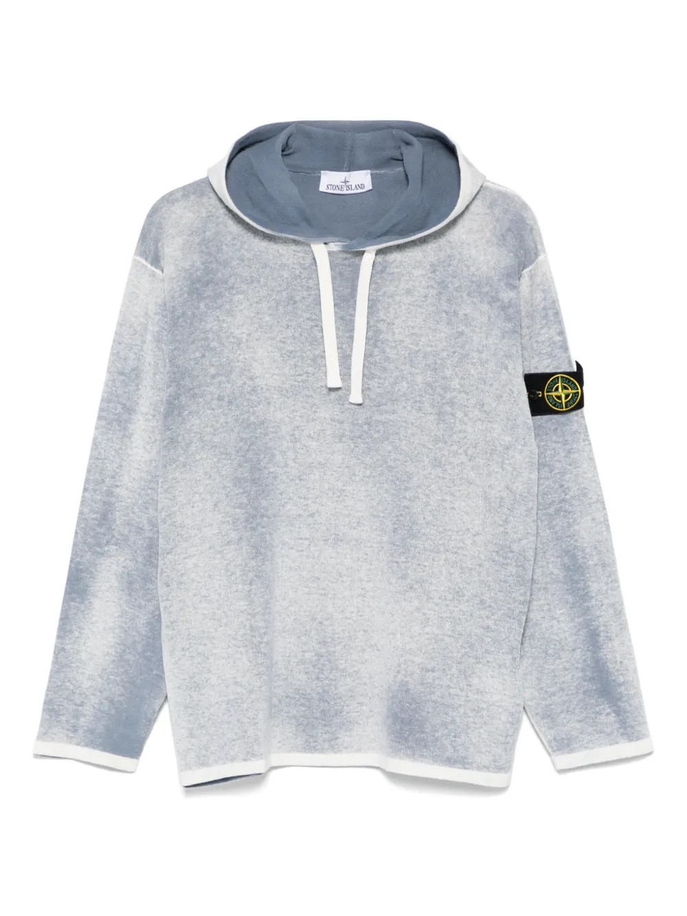 Stone Island Compass-patch hoodie - Blu