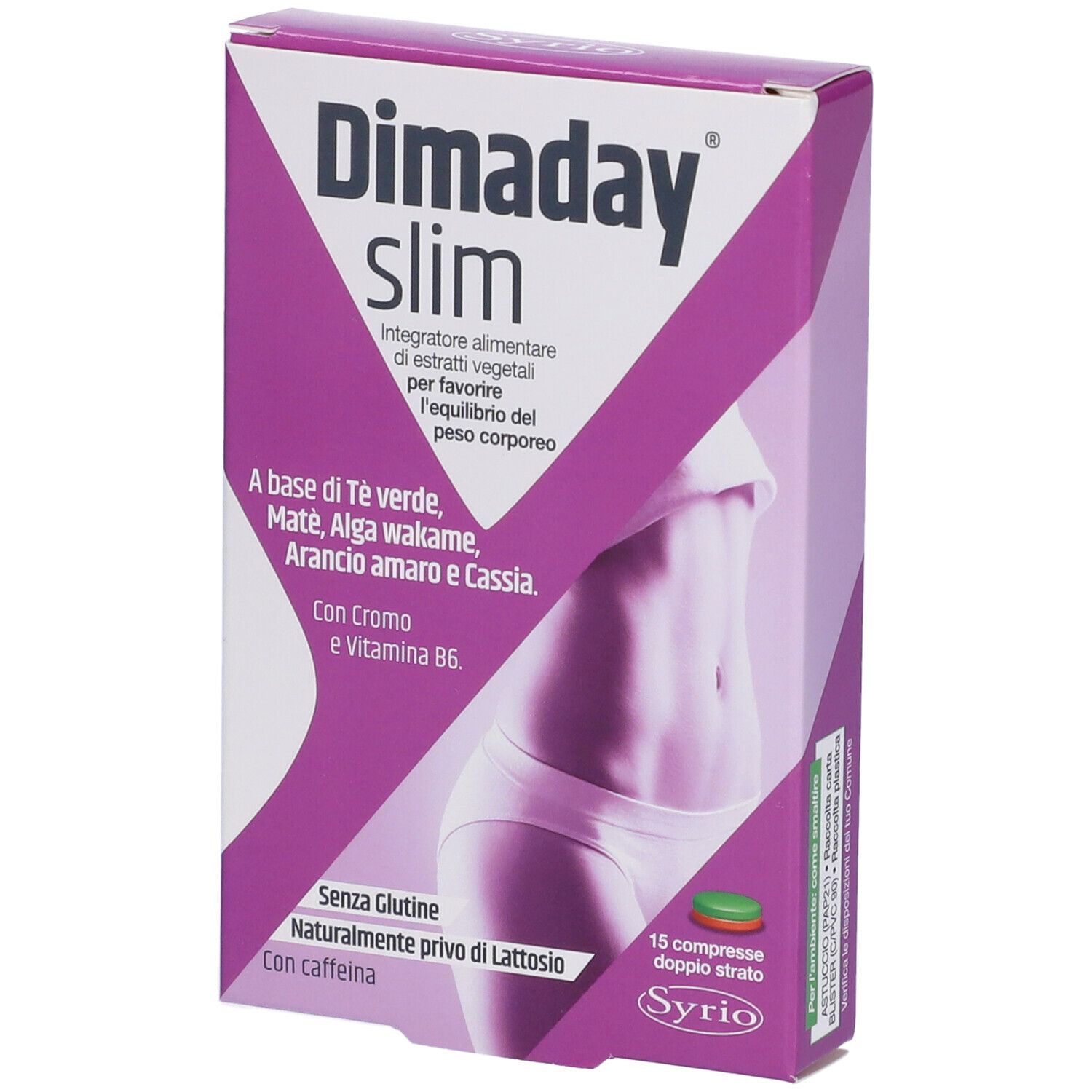 Syrio Dimaday slim 16,5 g Compresse