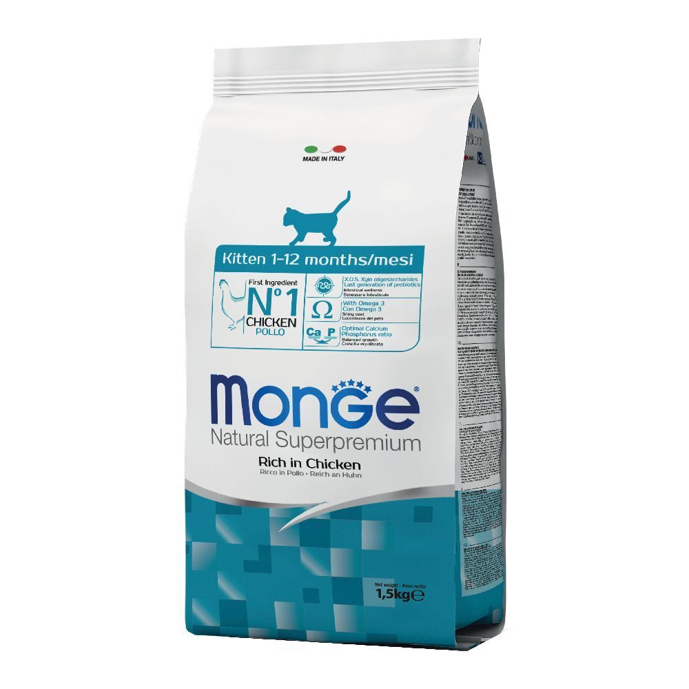 Monge Natural Superpremium Secco Gatto Kitten 1/12 Months 1,5 Kg 1500