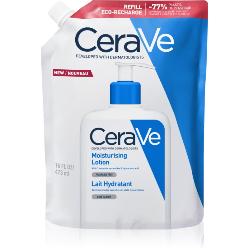 Cerave Refill Moisturizing Lotion Latte Idratante Per Corpo E Viso Per Pelli Secche E Molto Secche Ricarica 473 Ml