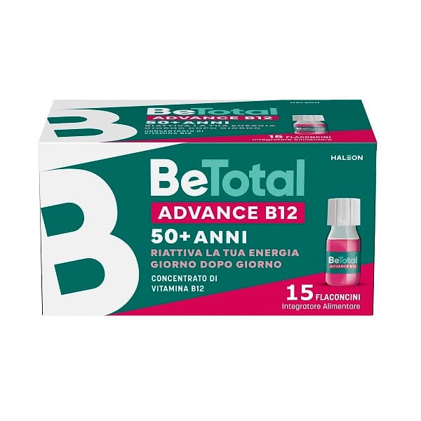 Betotal Advance B12 50+ Anni 15 Flaconcini Gusto Lampone