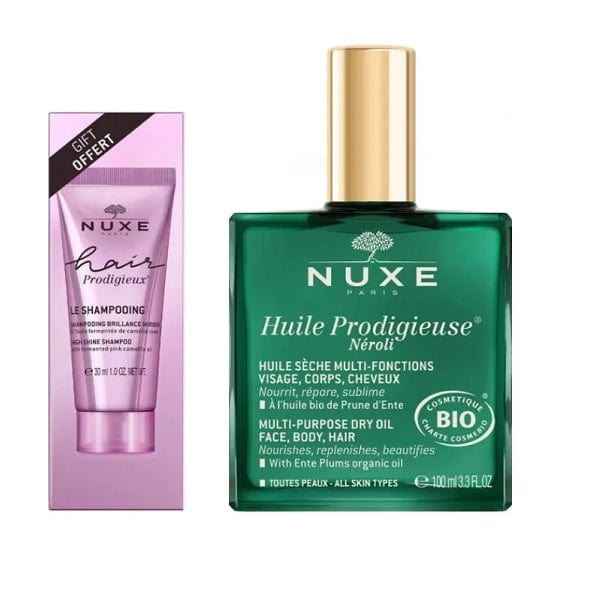 Nuxe Olio Secco Huile Prodigieuse Neroli 100 Ml + Hair Prodigieux Shampoo 30 Ml