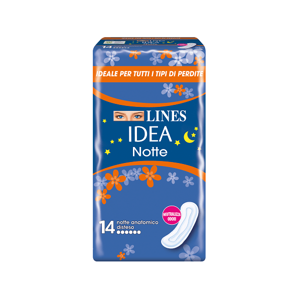 Lines Idea Notte Senza Ali 14 Assorbenti