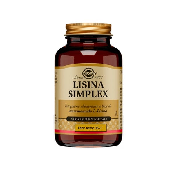 Solgar Lisina Simplex 50 Capsule Vegetali
