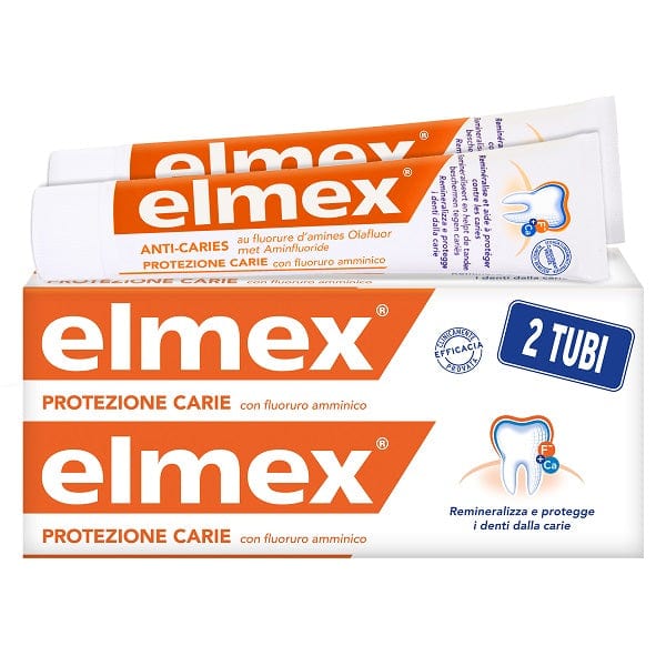 Elmex Protezione Carie 2 Tubi Da 75 Ml