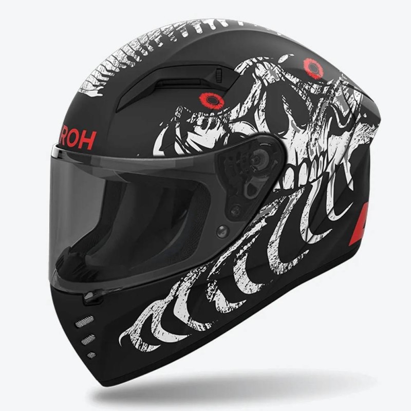 Casco Integrale Airoh Connor CNM35 Myth Nero Rosso Opaco S