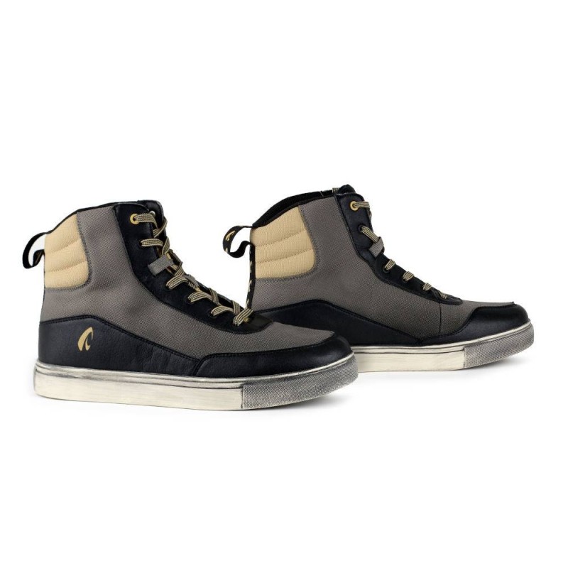 Scarpe Moto Forma Milano Flow Nero Ecru' 45
