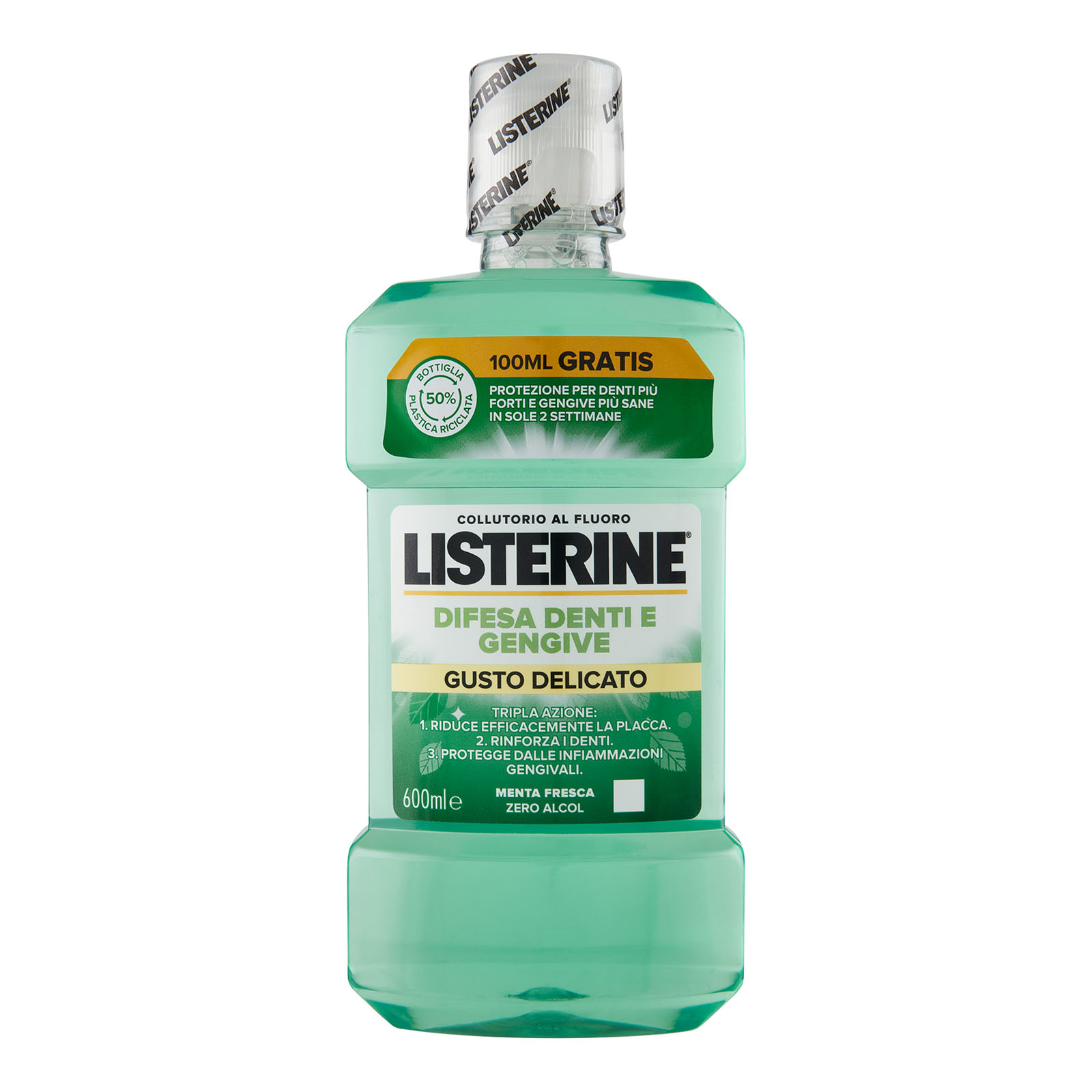 Collutorio Difesa Denti E Gengive Gusto Delicato Menta Fresca 600 ml