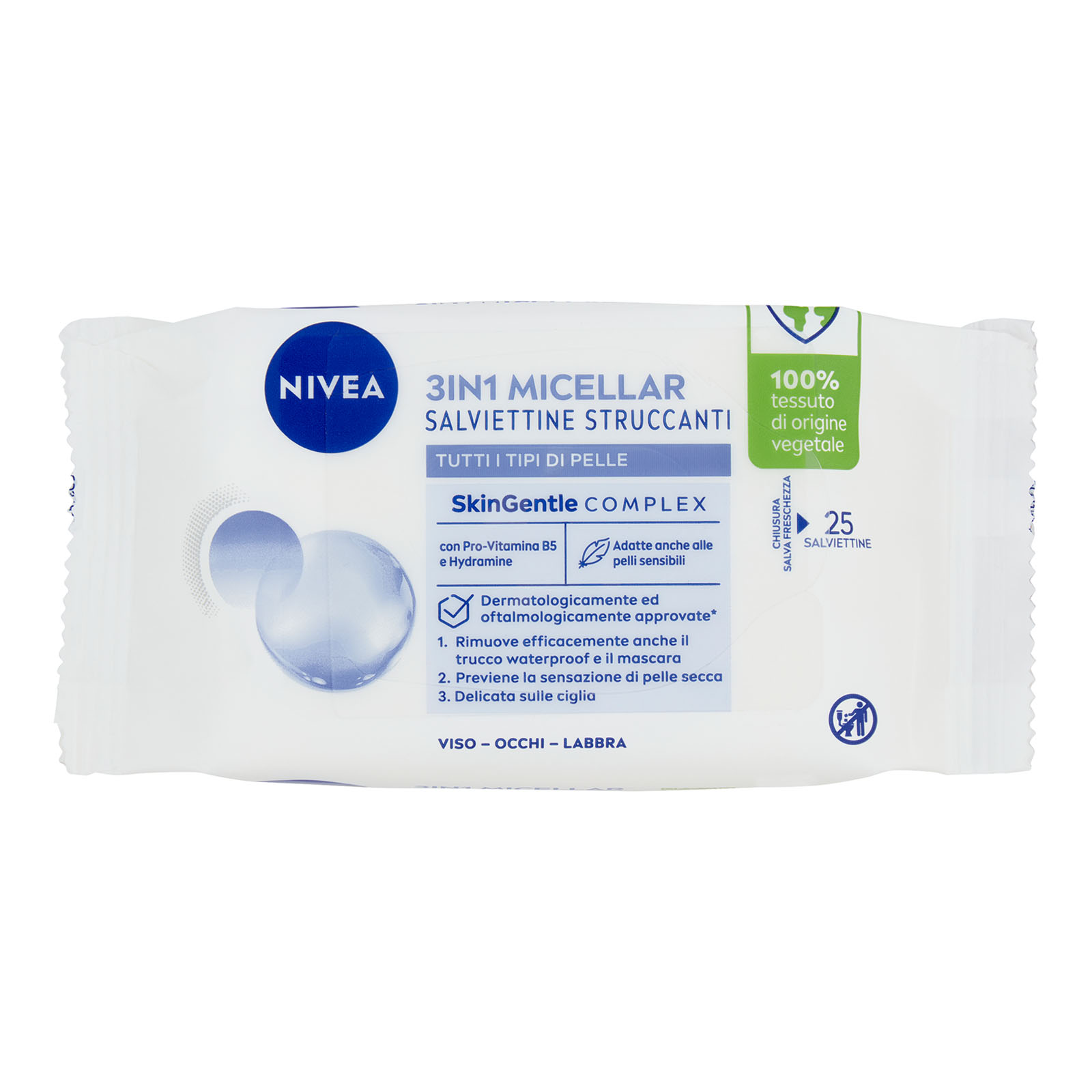 Micellair Skin Breathe 3in1 Salviettine Struccanti 25 Pz
