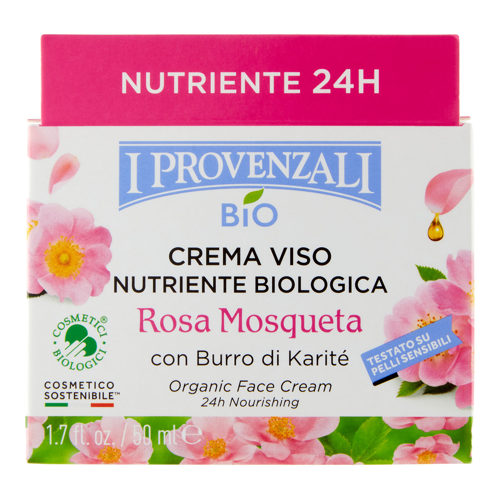 Bio Crema Viso Nutriente Biologica Rosa Mosqueta 50 ml