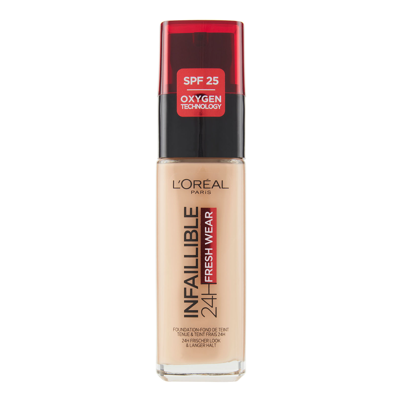 Infaillible 24h Fresh Wear, Fondotinta Liquido, Protezione Spf25, 30 Ml 235 miel