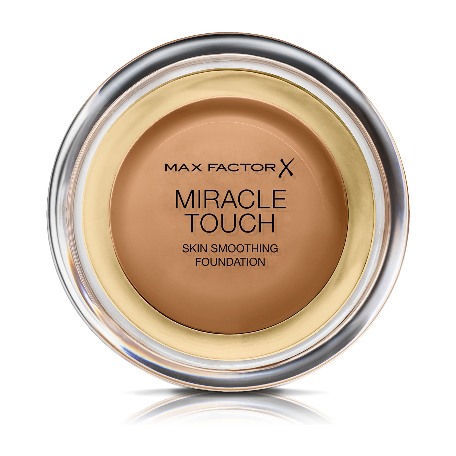 Max Factor Miracle Touch, Fondotinta Coprente Con Acido Ialuronico Miracle touch 85 caramel