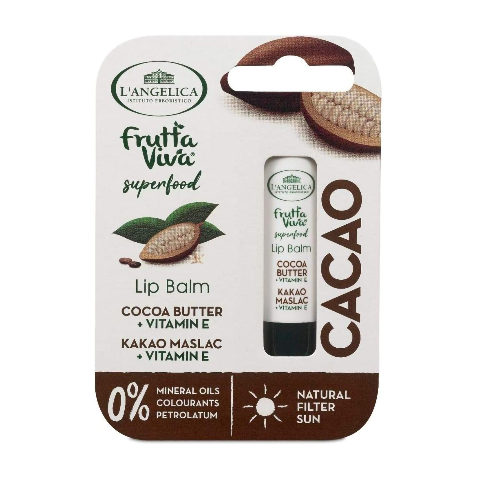 L'angelica Burrocacao Cacao Con Vitamine E