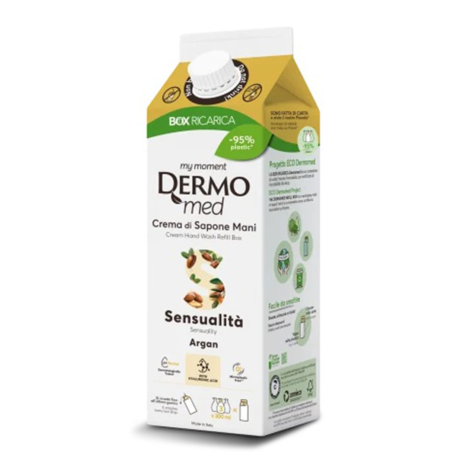 Crema Sapone Argan Box Ricarica 900 ml