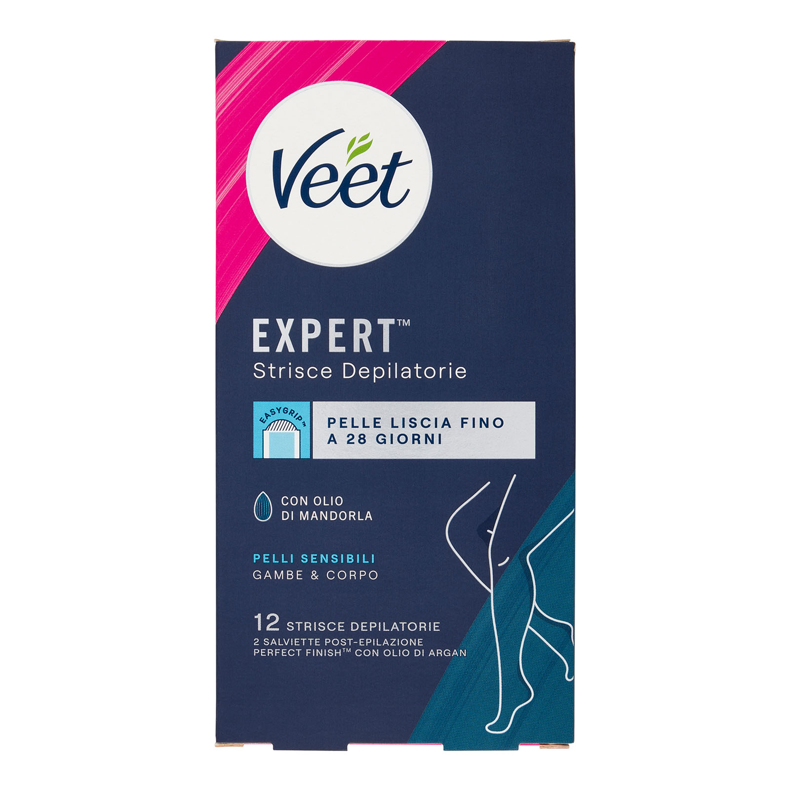 Expert Strisce Corpo Pelli Sensibili, 12 Strisce