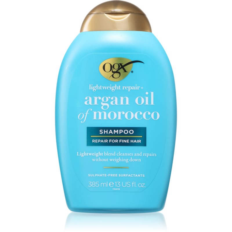 Ogx Argan Oil Of Morocco Lightweight Shampoo Shampoo Per Idratazione E Brillantezza 385 Ml
