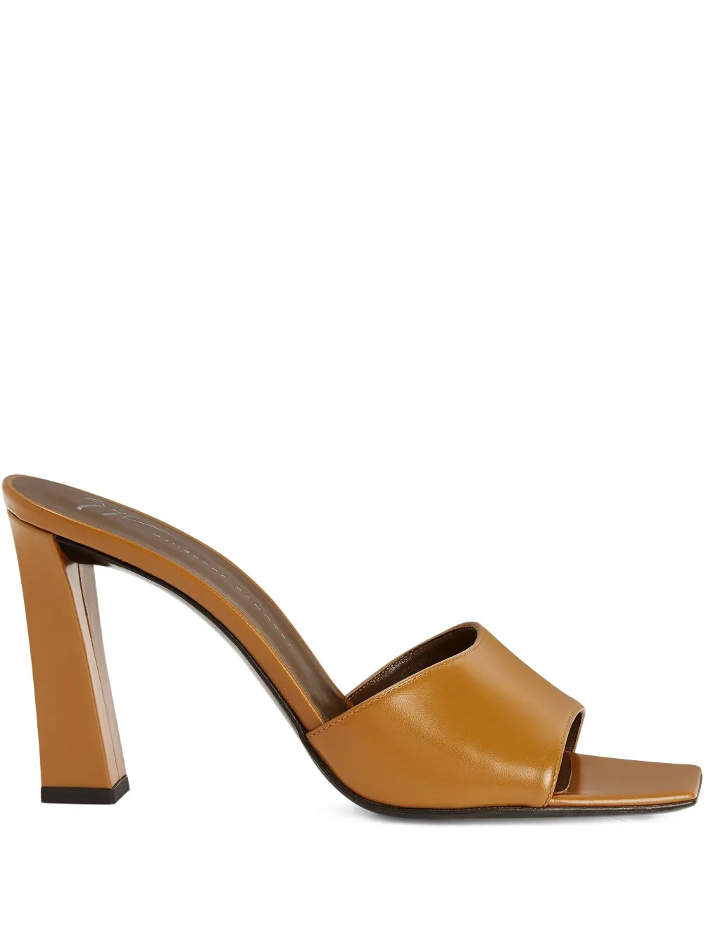 Giuseppe Zanotti 90mm Talia square-toe mules - Arancione