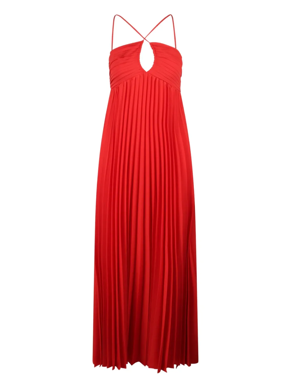 P.A.R.O.S.H. pleated maxi dress - Rosso