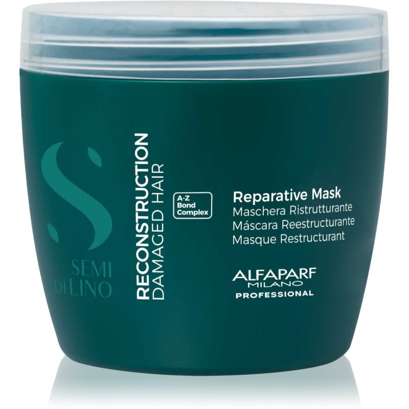 Alfaparf Milano Semi Di Lino Reconstruction Reparative Maschera Rigenerante Per Capelli Rovinati 500 Ml