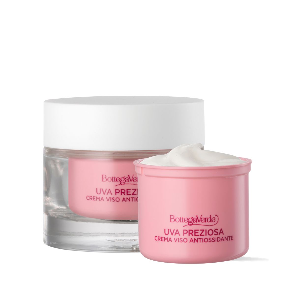 Bottega Verde Offerta Uva Preziosa - Crema viso antiossidante idratante + Crema viso - ricarica (50 ml)