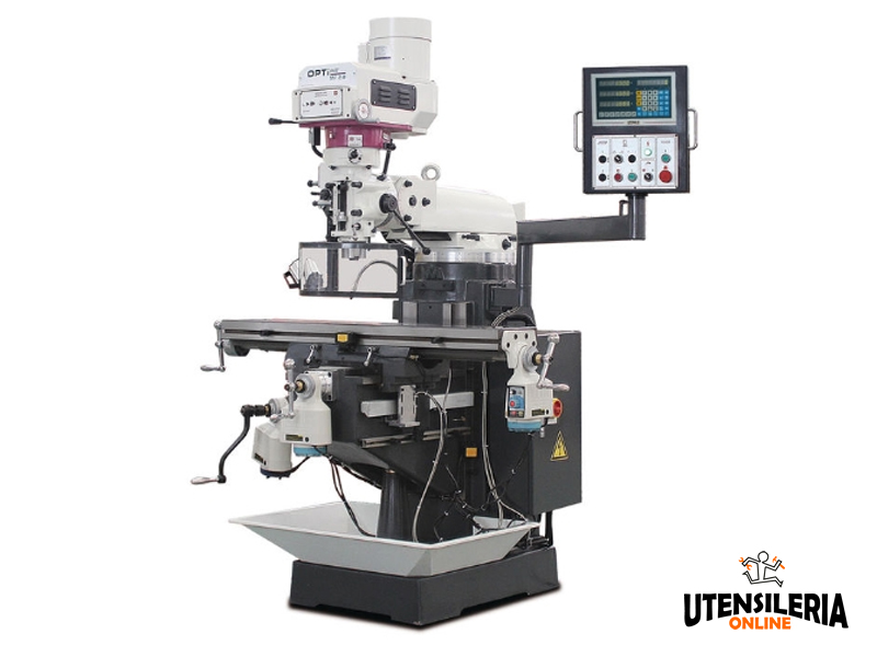 Trapano fresatrice multifunzione Optimum MF 2-B variazione meccanica velocit��