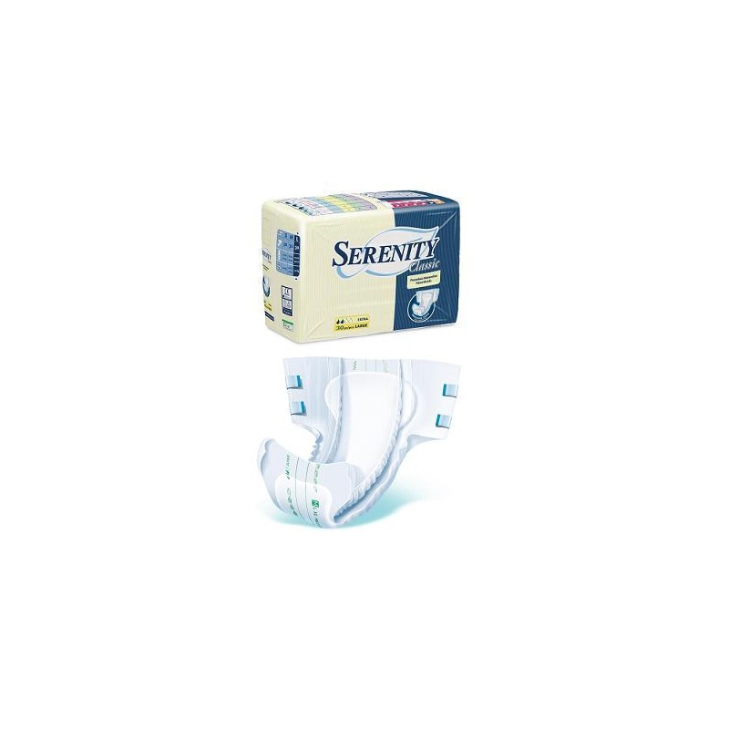 Serenity - Pannolone Per Incontinenza A Mutandina Serenity Classic Formato Maxi Taglia Large 15 Pezzi