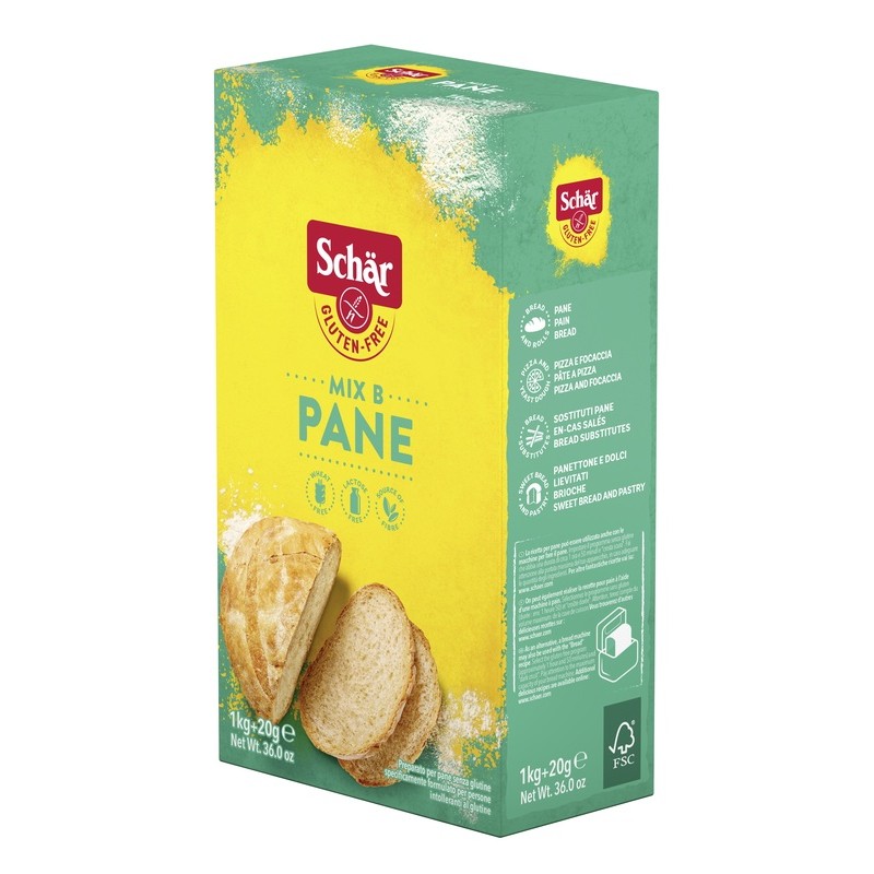 Schar - Dr. Schar Schar Mix B Preparato Pane Senza Lattosio 1 Kg + 20 G