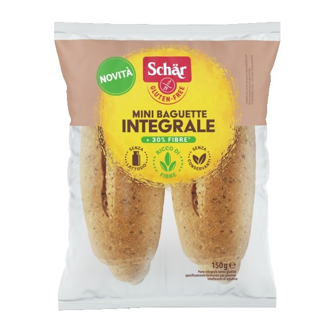 Schar - Dr. Schar Schar Mini Baguette Integrale 4 Pezzi X 37,5 G