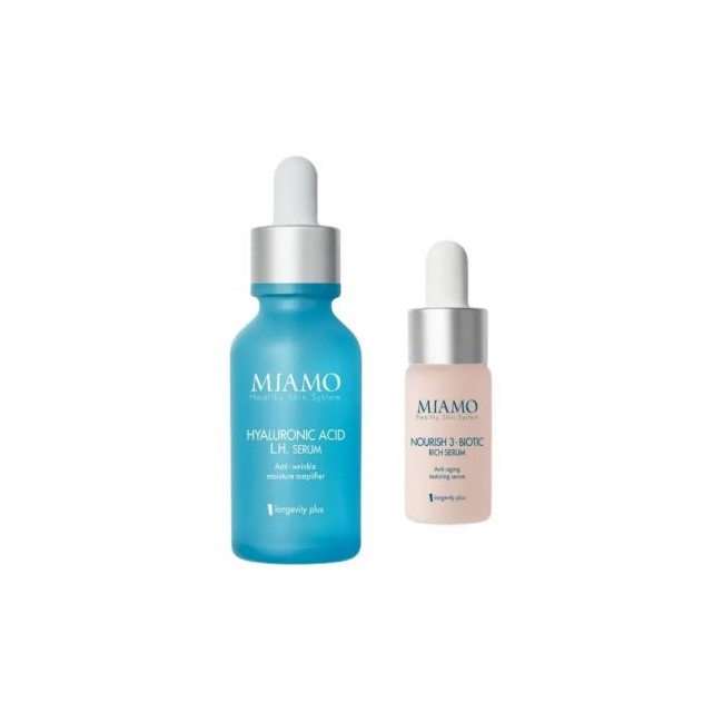 Miamo - Miamo Cofanetto 2025 Plump & Nourish Rughe Di Disidratazione Hyaluronic Acid Lh Serum 30 Ml + 1 Nourish 3 Biotic 10 Ml