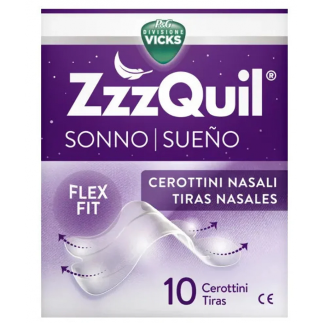 Procter & Gamble - Zzzquil Cerottini Nasali Per Il Sonno - 10 Pezzi