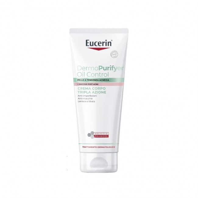 Beiersdorf - Eucerin Dermopurifyer Oil Control Crema Corpo Tripla Azione - 200ml