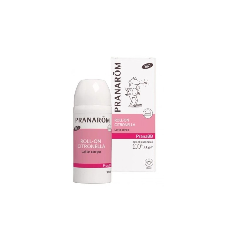 Herbalgem Italia - Pranarom Latte Corpo Bebe' Roll-on Anti Zanzare Bio 30 Ml