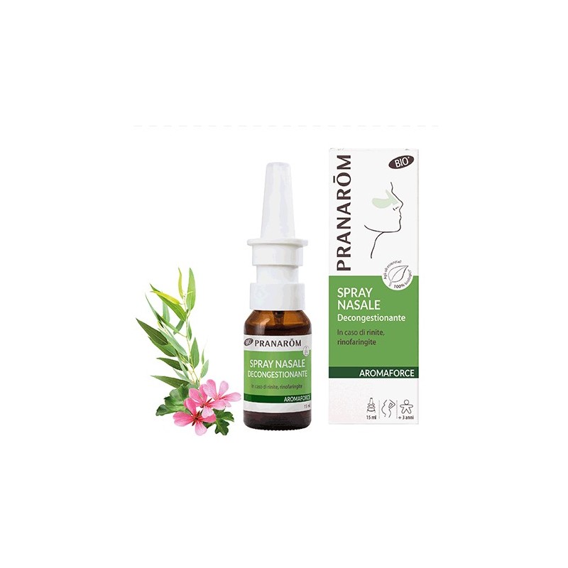Herbalgem Italia - Pranarom Aromaforce Spray Nasale Decongestionante Per Rinite E Rinosinusite 15 Ml